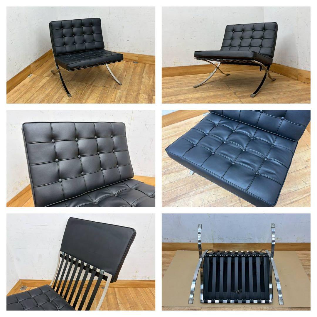 美品Barcelona Chair バルセロナチェア　リプロダクト品　1人掛け