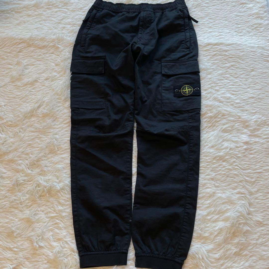 ston  カーゴパンツ ワッペン 黒 W31 TYPE RE-T
