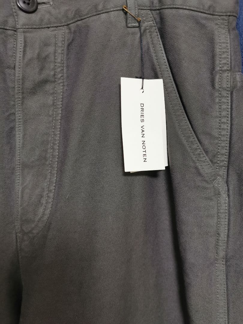 DRIES VAN NOTEN 24AW グレー ストレートレッグジーンズ