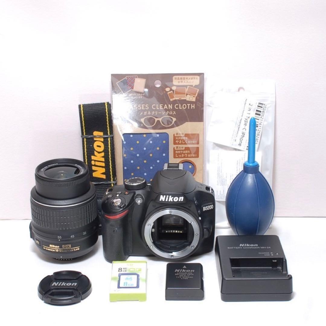 ✨一眼レフデビューにNikon D3200✨シングルレンズキット✨軽量モデル✨