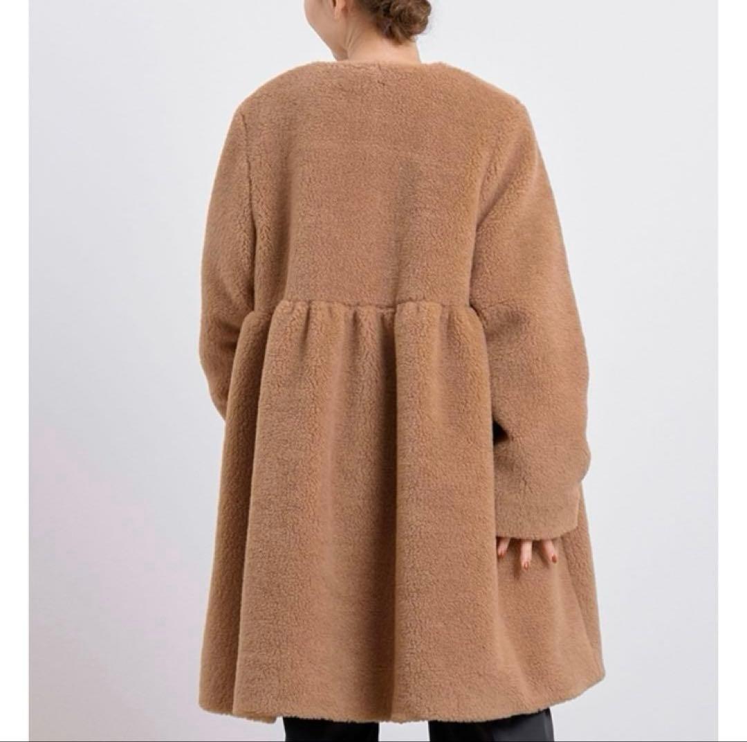 yori もふボアコート　キャメル 36