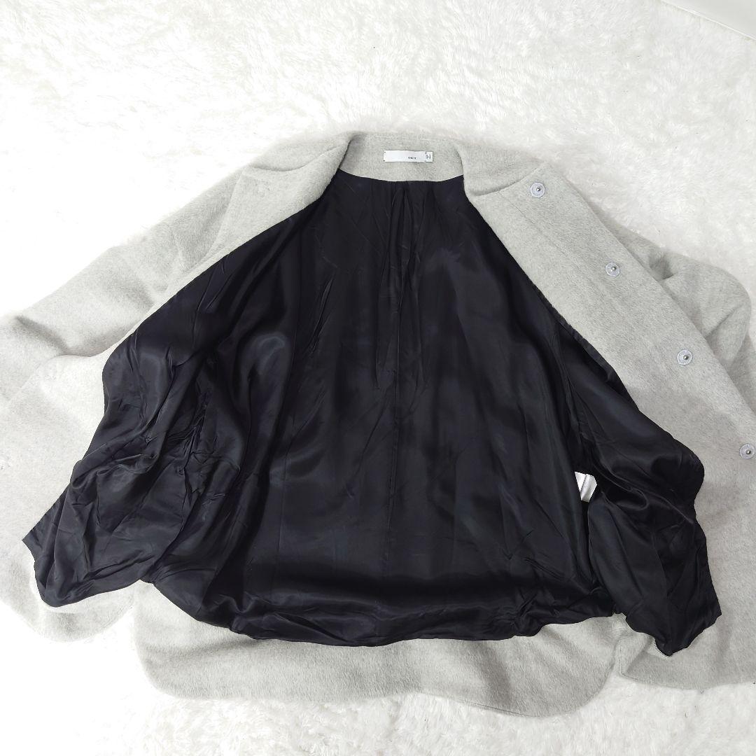 KNOTT ノット　アルパカ　ウール　ノーカラー　コート