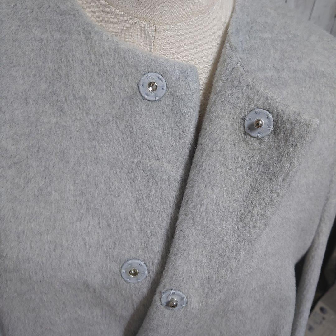 KNOTT ノット　アルパカ　ウール　ノーカラー　コート