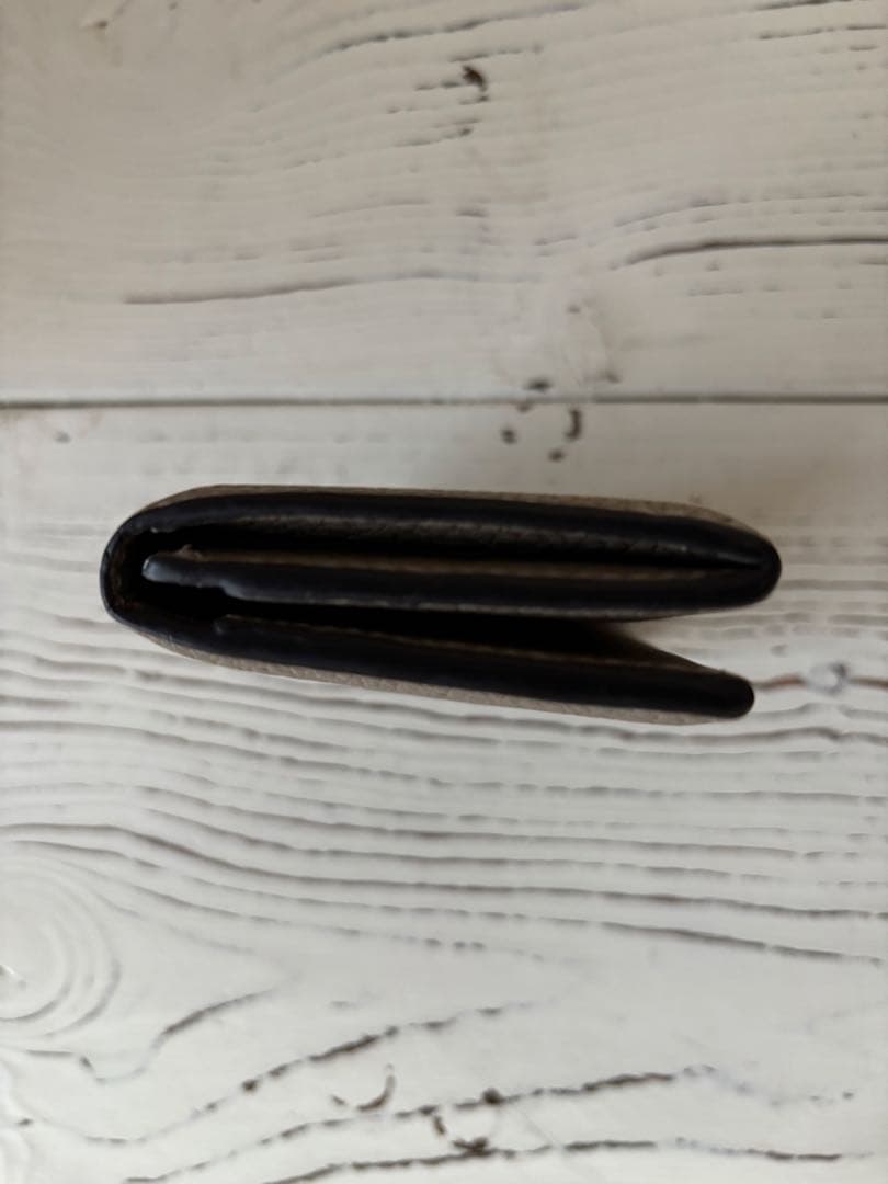 ボナベンチュラ ビジネスカードケース シュリンクレザー 名刺入れ グレージュ売切