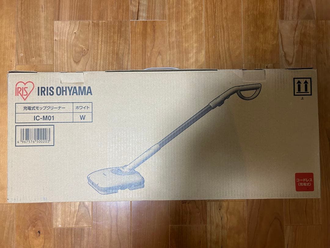 アイリスオーヤマ充電式モップクリーナー IC-M01-W ホワイト