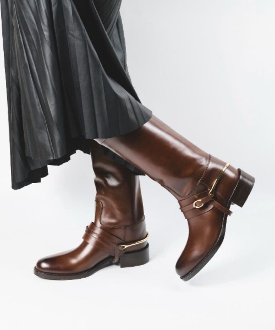 サルトル SARTORE ジョッキーブーツ ブラウン 38