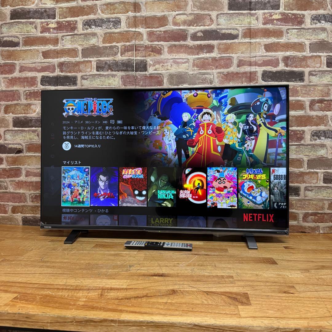 東芝 43V型 4K液晶テレビ 43C350X REGZA ネット動画アプリ対応