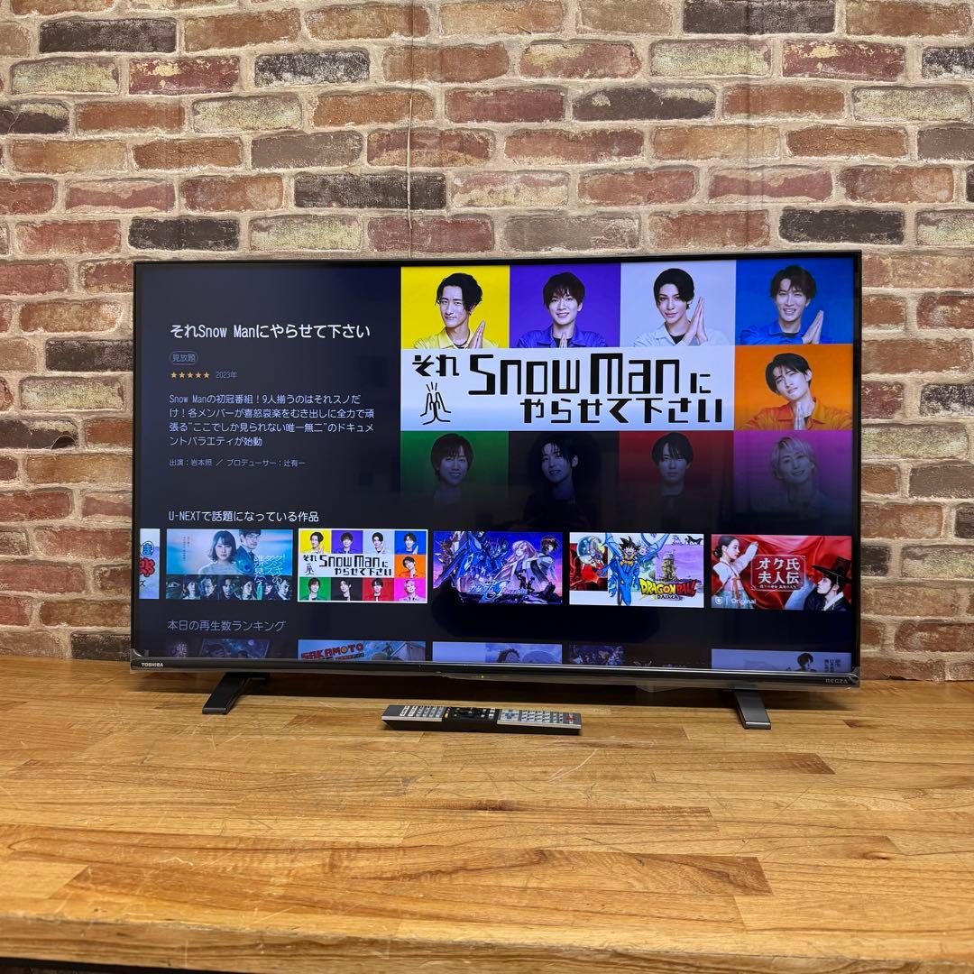 東芝 43V型 4K液晶テレビ 43C350X REGZA ネット動画アプリ対応