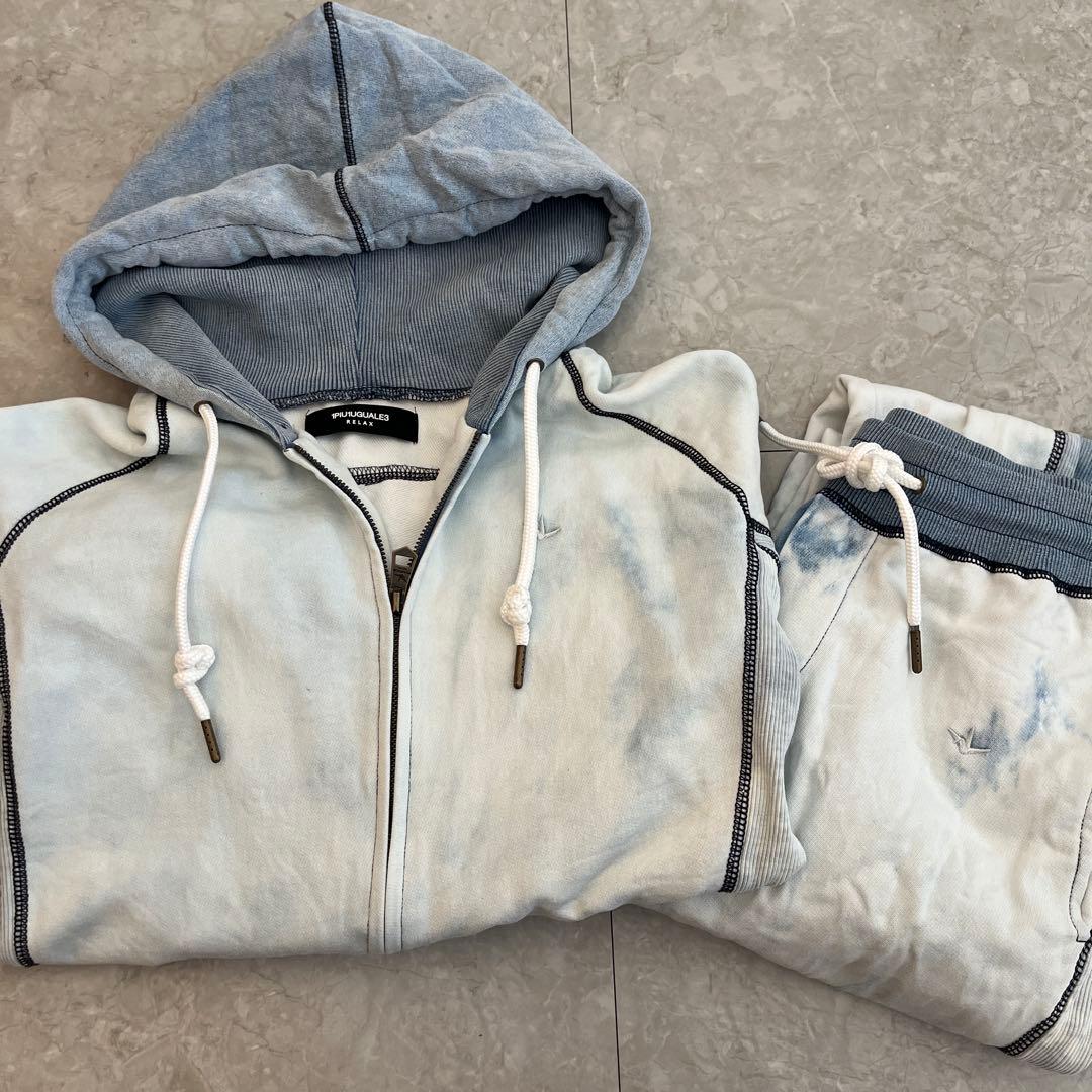 1PIU1UGUALE3 Relux 美品　セットアップ　空色