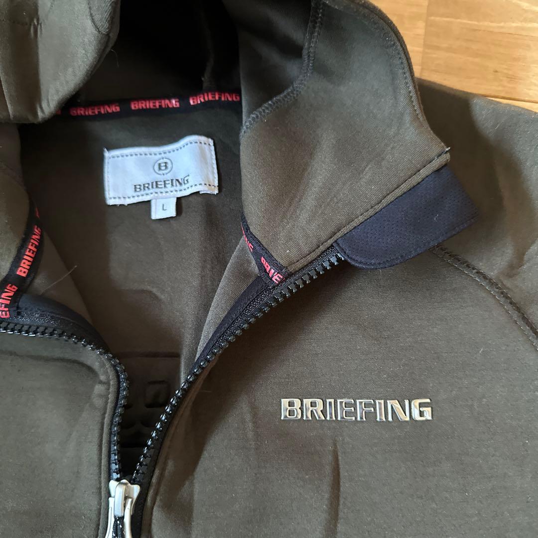 再出品　BRIEFING オリーブセットアップ　ウォーム3Dロゴ　美品