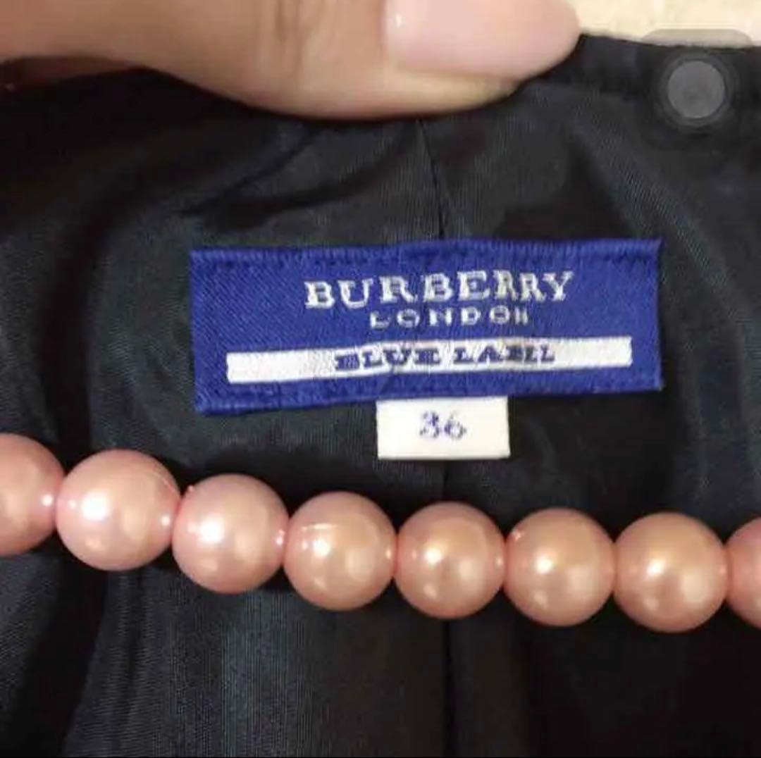 BURBERRY チェック柄 ノースリーブワンピース 36