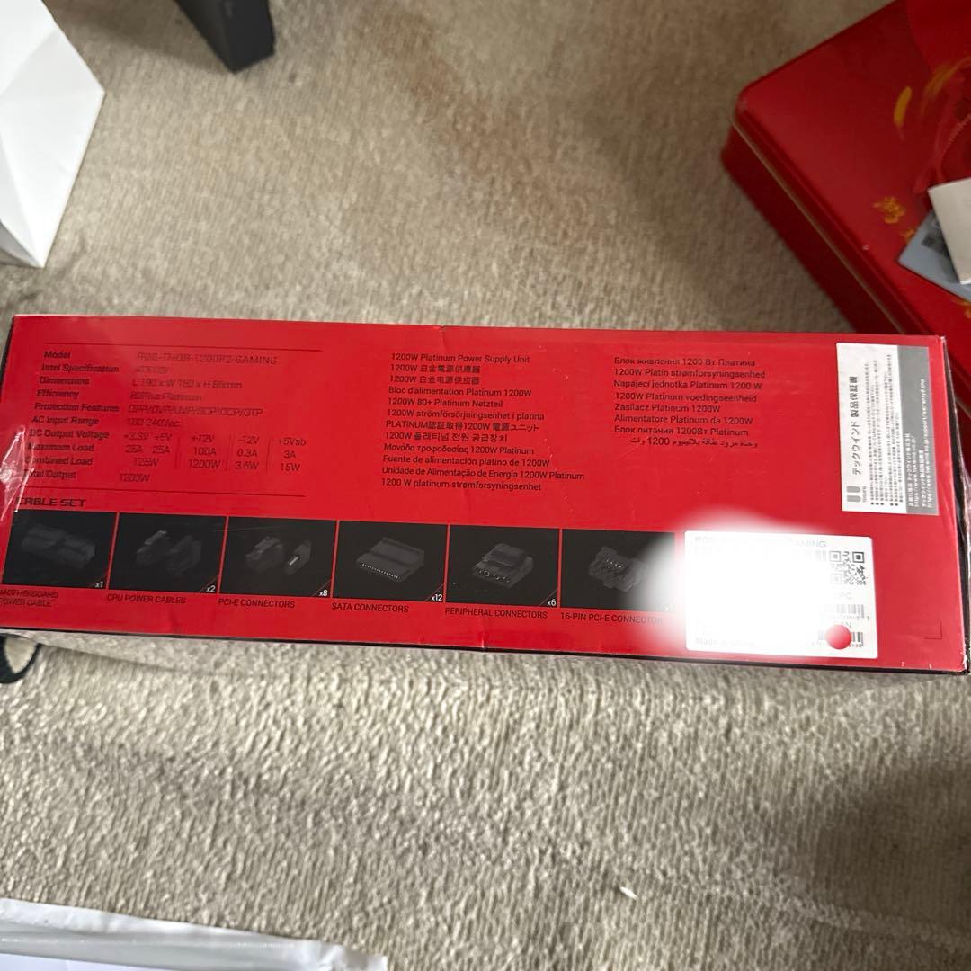 ASUS 電源ユニットROG-THOR-1200P2-GAMING パソコン電源