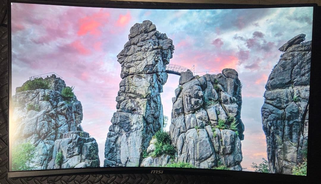 【訳あり品／スタンドなし】MSI MAG 32C6X 曲面 32インチ