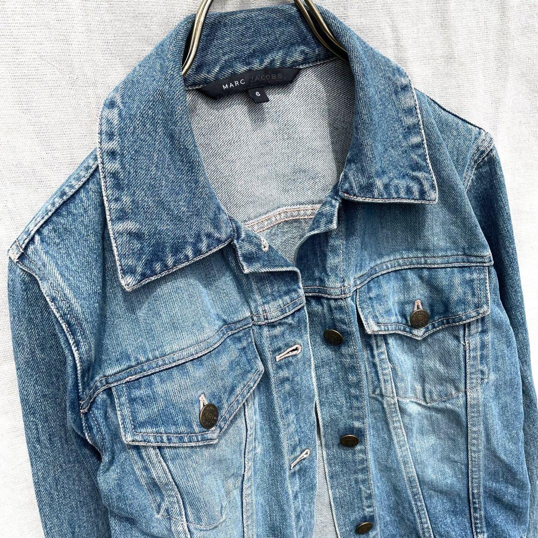 デニム Gジャン ヴィンテージ 加工 ブルー ピンク コットン100 コットン