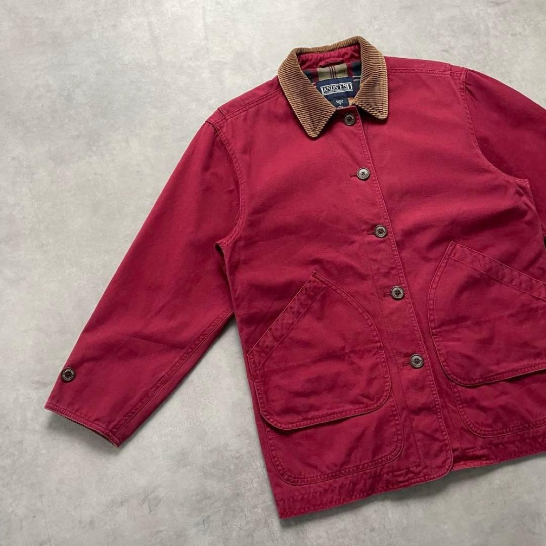 90s LANDS’END chore hunting jacket XS