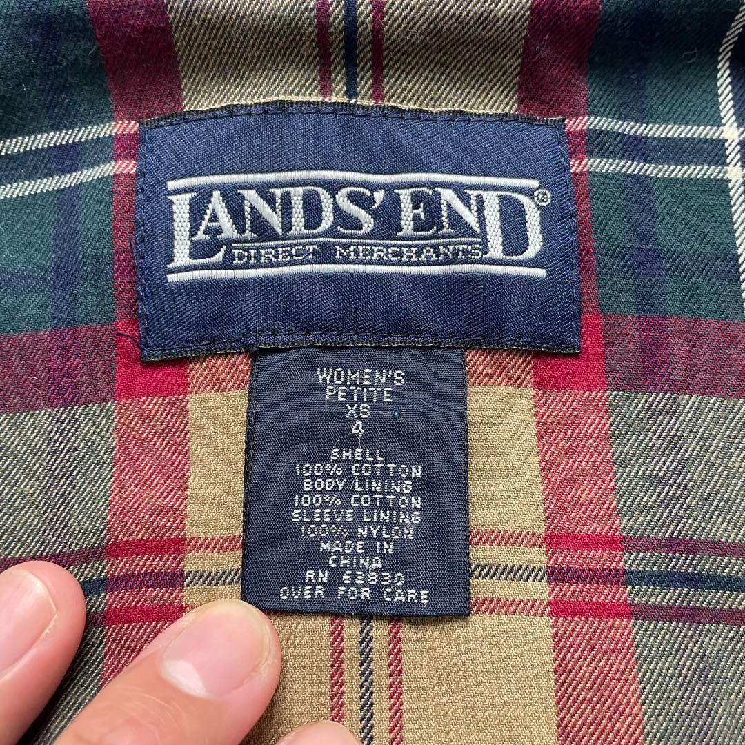 90s LANDS’END chore hunting jacket XS