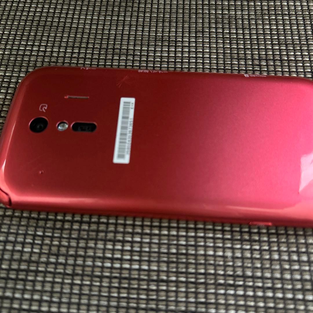 docomo ピンク　らくらくスマートフォン　視覚補助設定も可能！