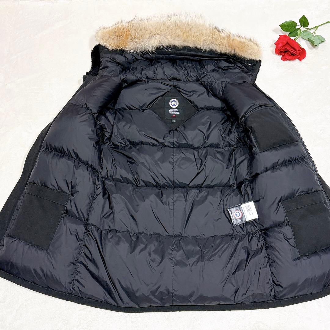 新品同様✨　カナダグース　ダウンジャケット　ファー　ブラック　L メンズ