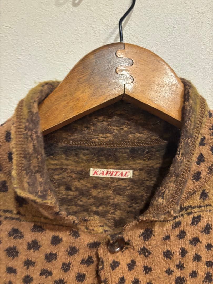 KAPITAL クバアフリカン柄　ニットジャケット　キャピタル