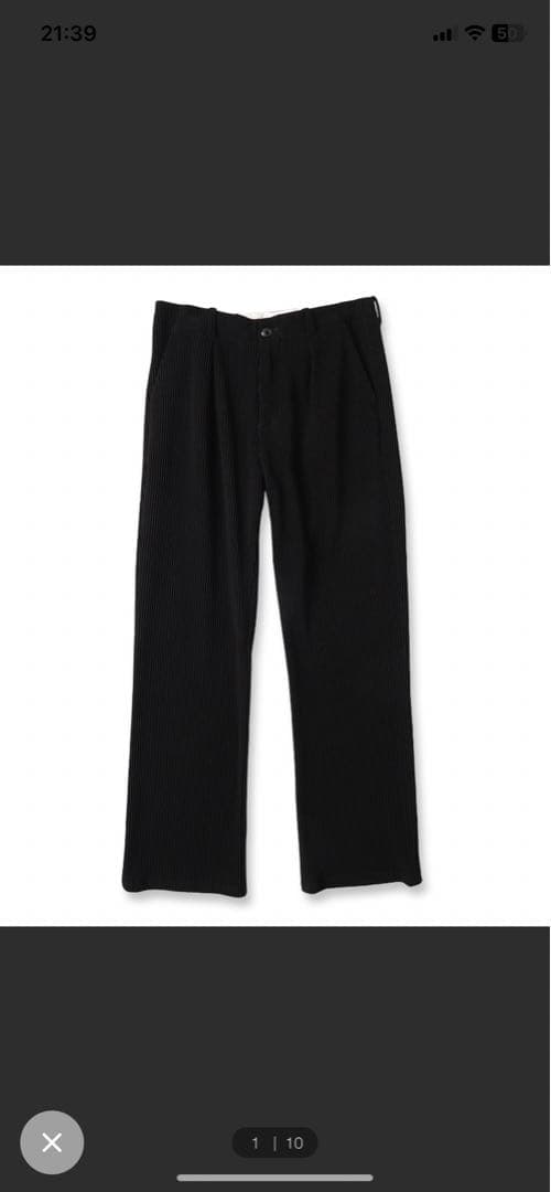 【cozy様】jieda RIPPLE STRAIGHT SLACKS