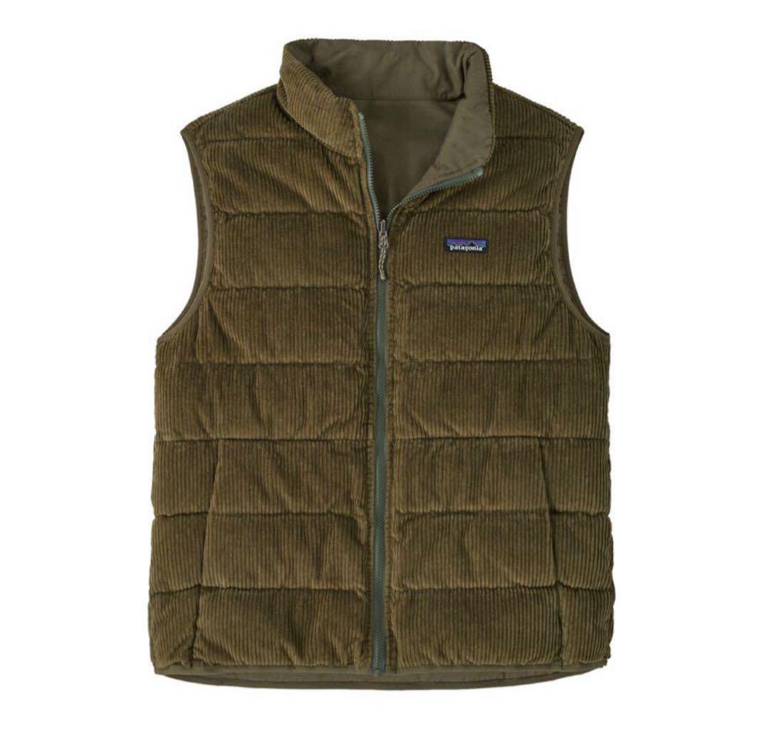 patagoniaパタゴニア／リバーシブル コーデュロイ コットン ダウンベスト