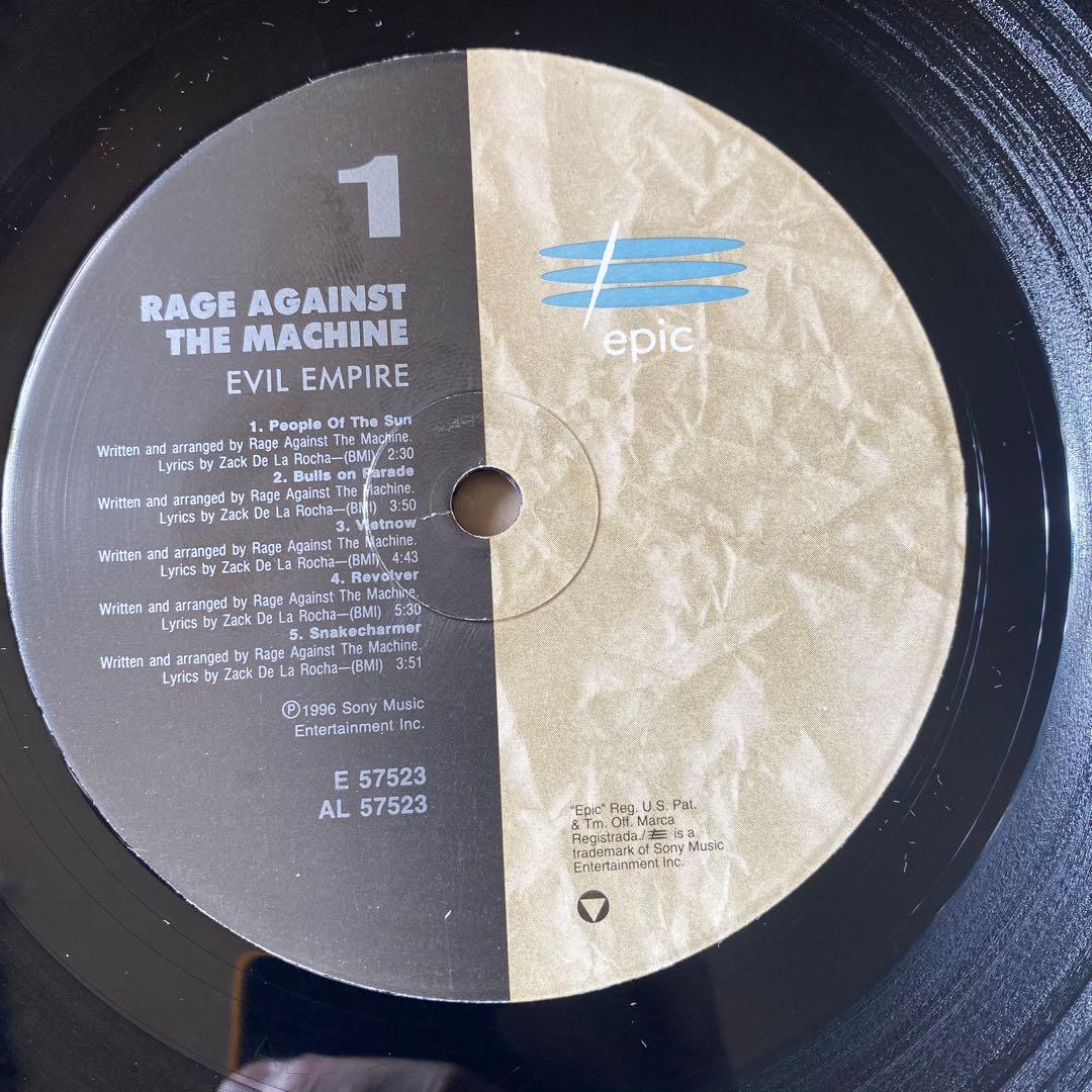 洋楽 1996 US Orig Rage Against The Machine LP