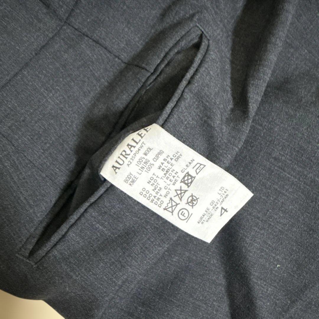 パンツ AURALEE Super Fine Tropical Wool Slacks