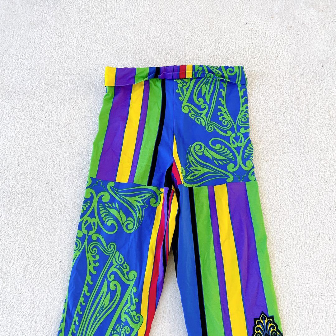 ★Gianni Versace★総柄レギンス スパッツ マルチカラー サイズ38
