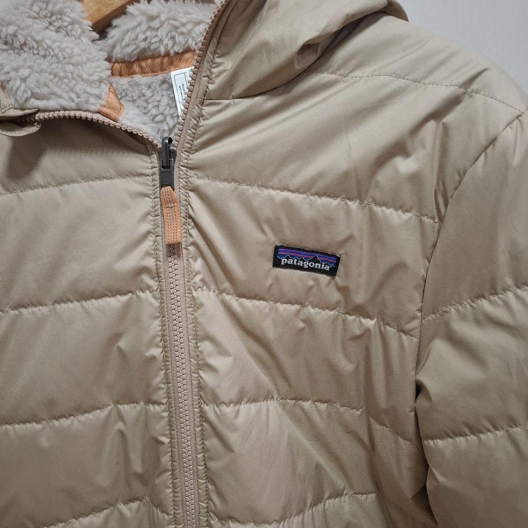 patagonia リバーシブルダウンジャケットベージュ美品