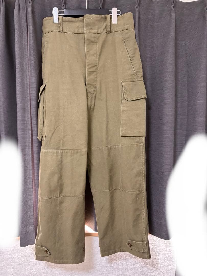 「希少」フランス軍M47 前期 コットンツイル カーゴパンツ 35サイズ