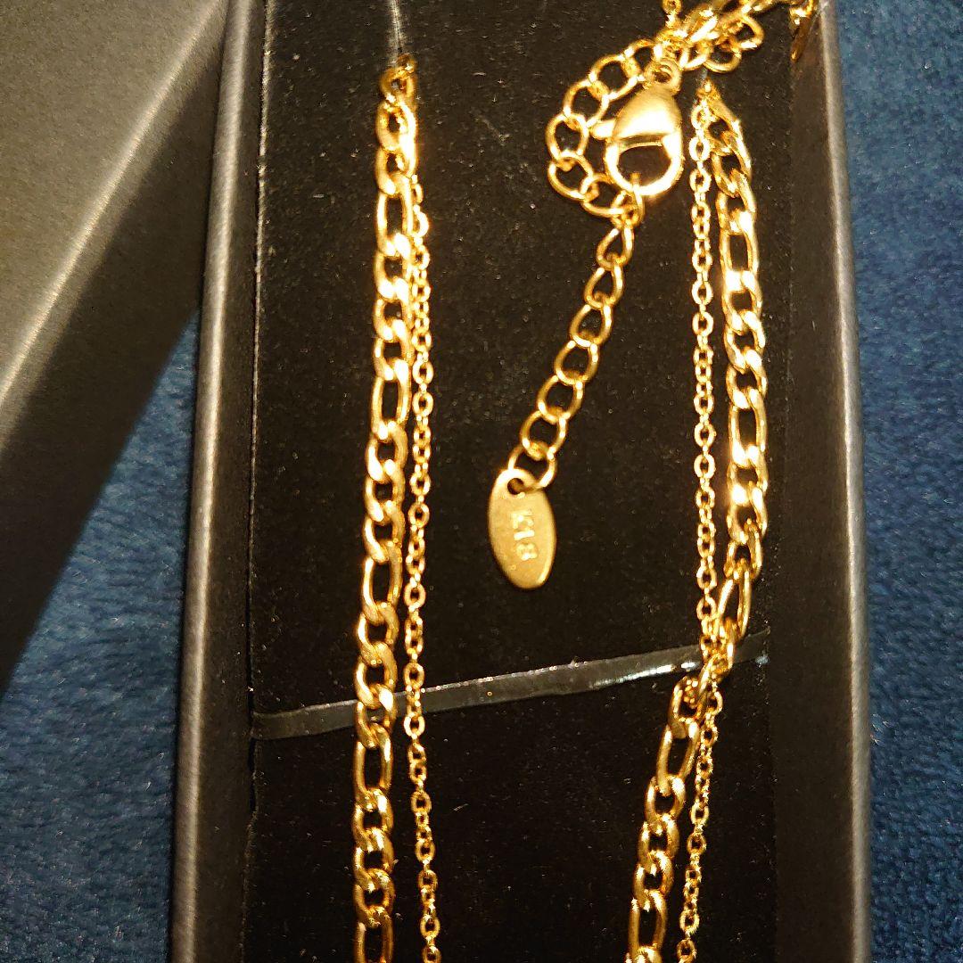 y*i様 K18ゴールド ダブルチェーン ネックレス