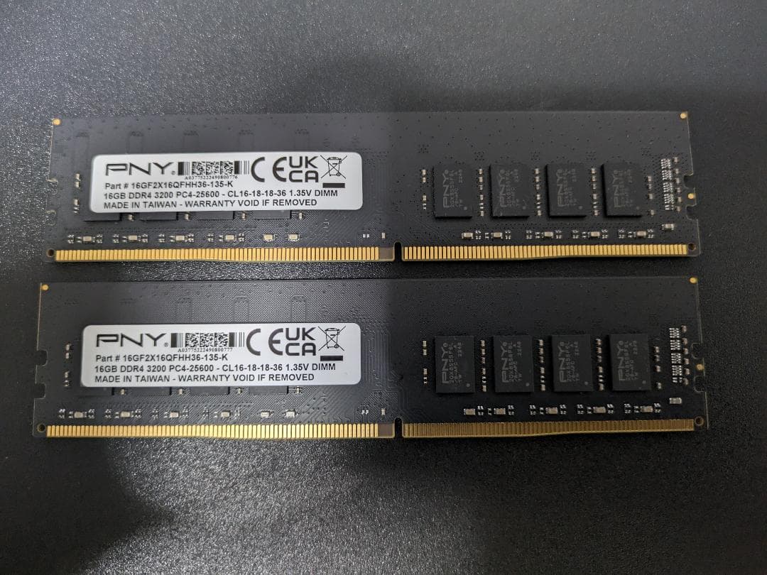 PNY DDR4 2400MHz 32GB(16GBx2) メモリ