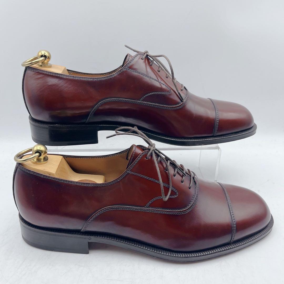 シューツリー付✨極美品✨サルヴァトーレフェラガモ ストレートチップ バーガンディ