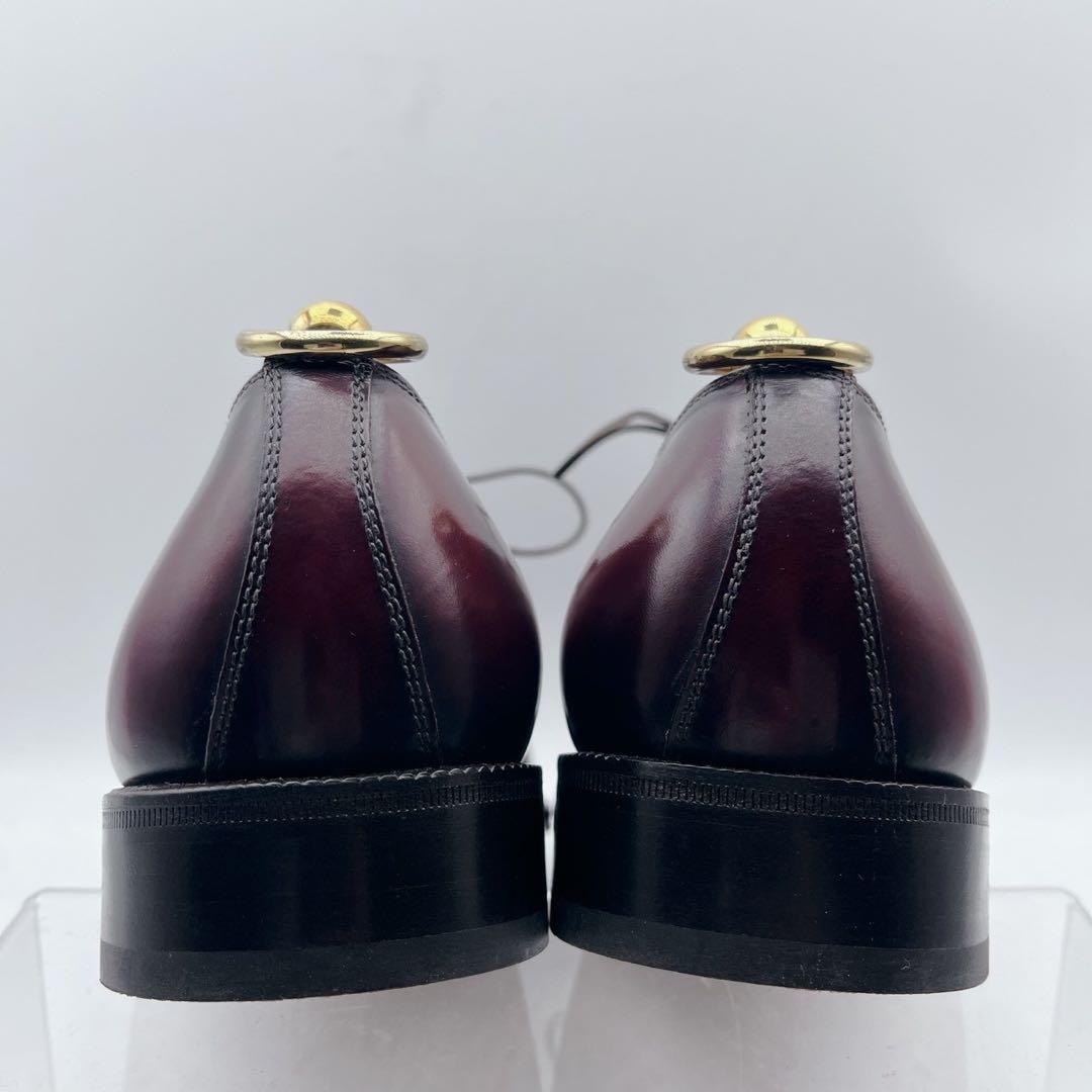 シューツリー付✨極美品✨サルヴァトーレフェラガモ ストレートチップ バーガンディ