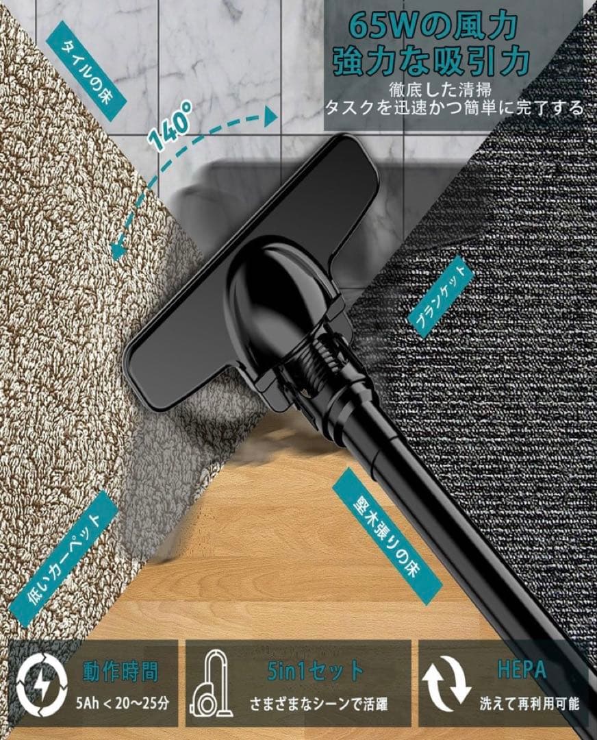 コードレス掃除機 本体のみ マキタ互換 強力吸引 軽量 スティックハンディ両用