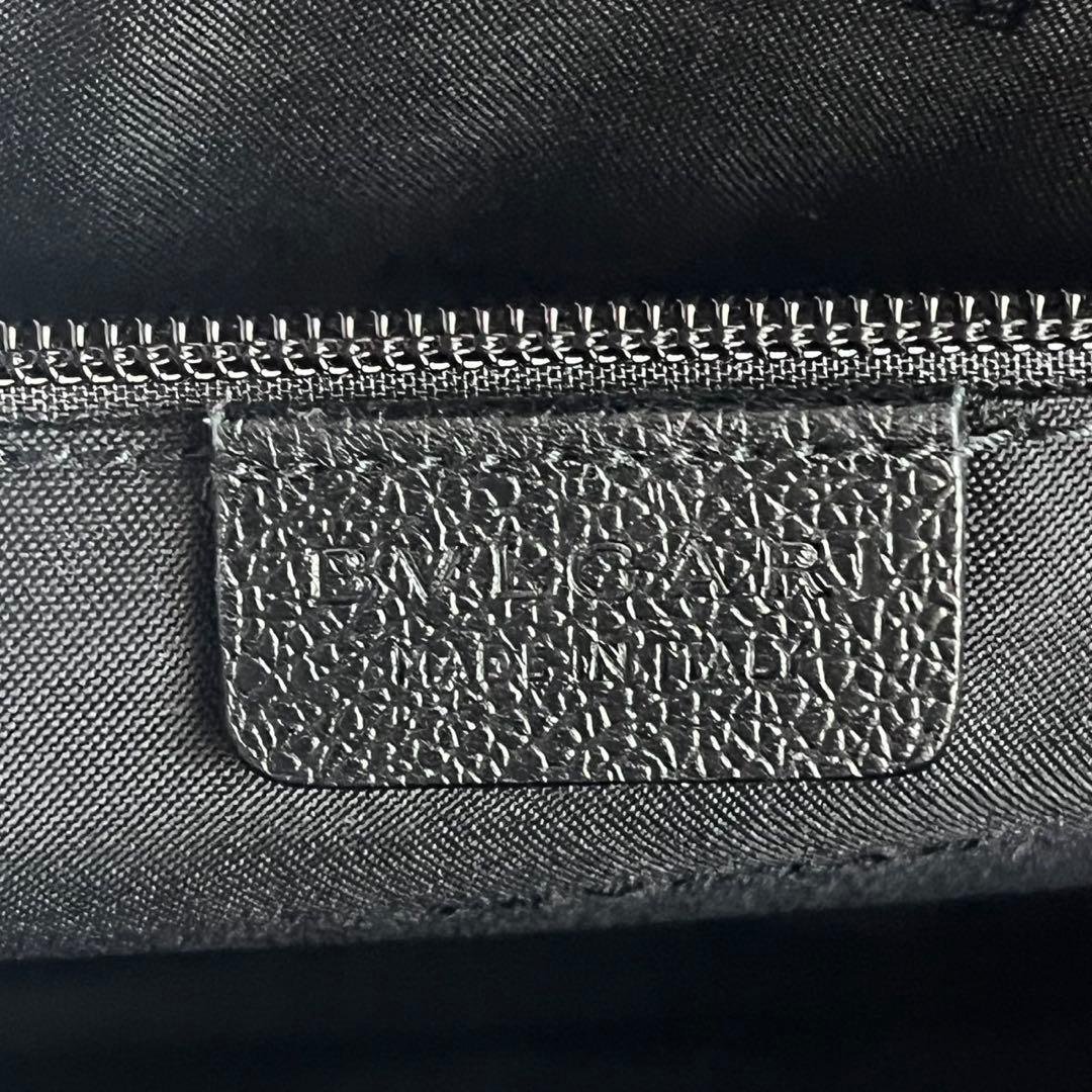 ✨極美品✨　BVLGARI ボストン　ハンドバッグ　レザー　革　黒