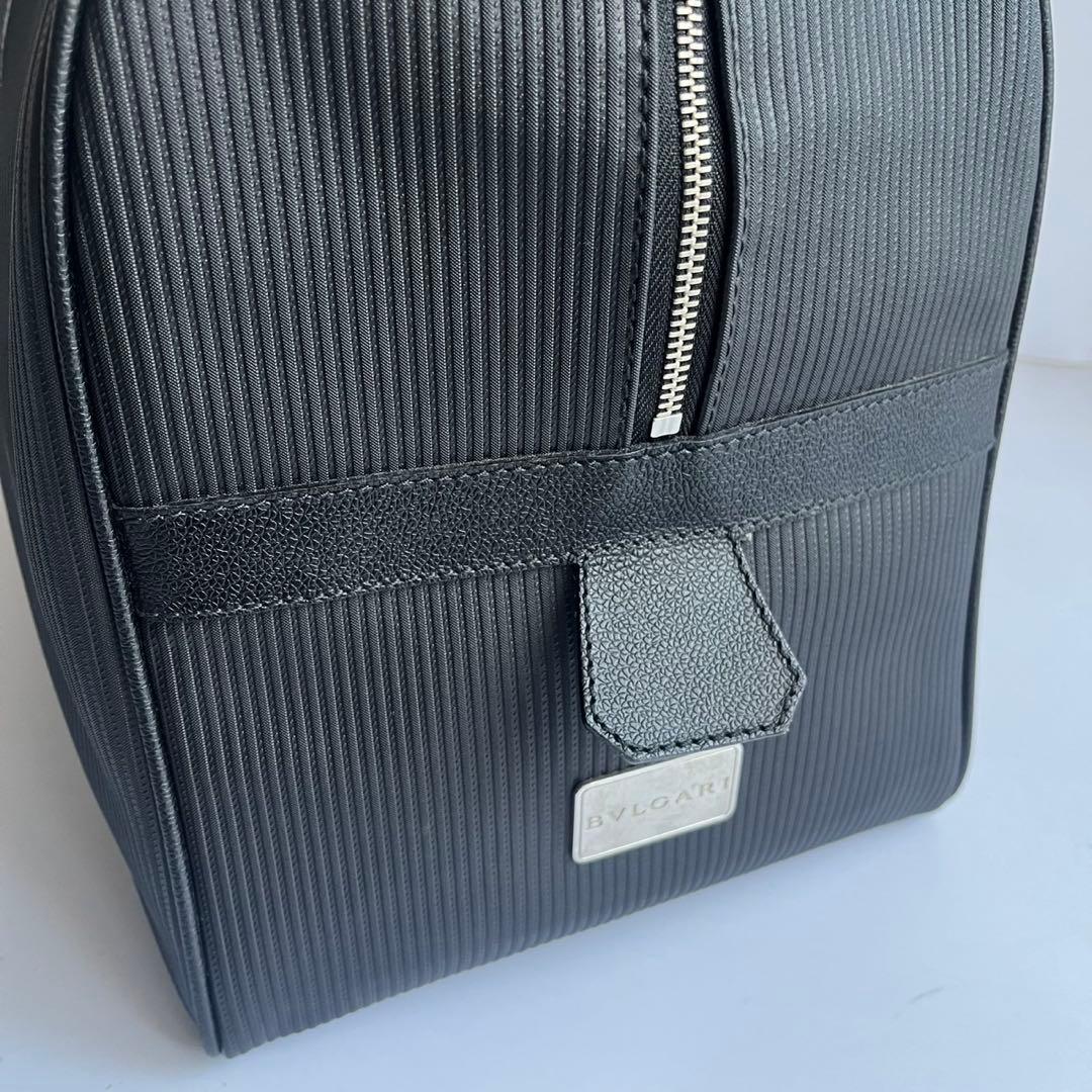 ✨極美品✨　BVLGARI ボストン　ハンドバッグ　レザー　革　黒