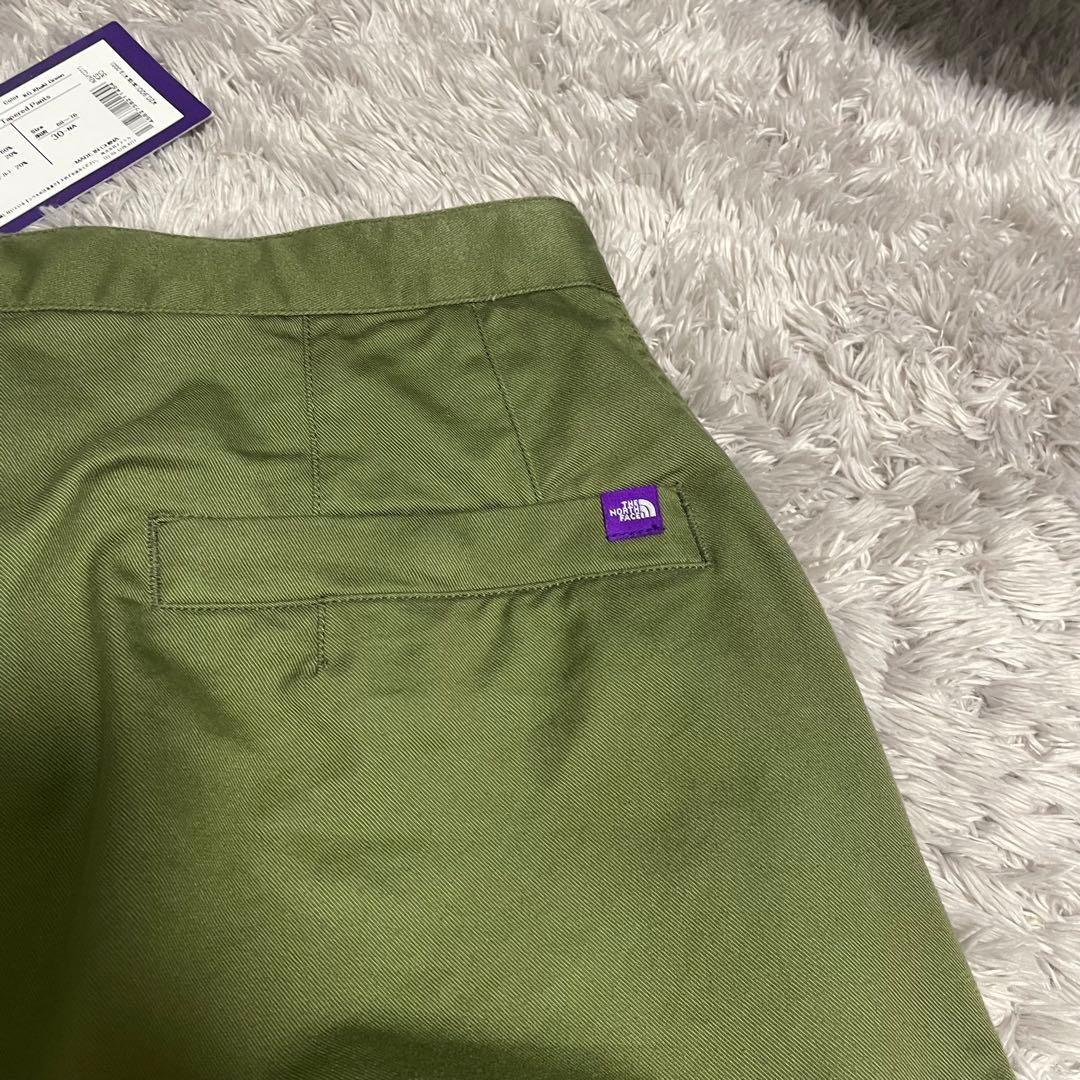 新品タグ付ノースフェイス パープルレーベル　チノパン ワイドジッパーフライ 30