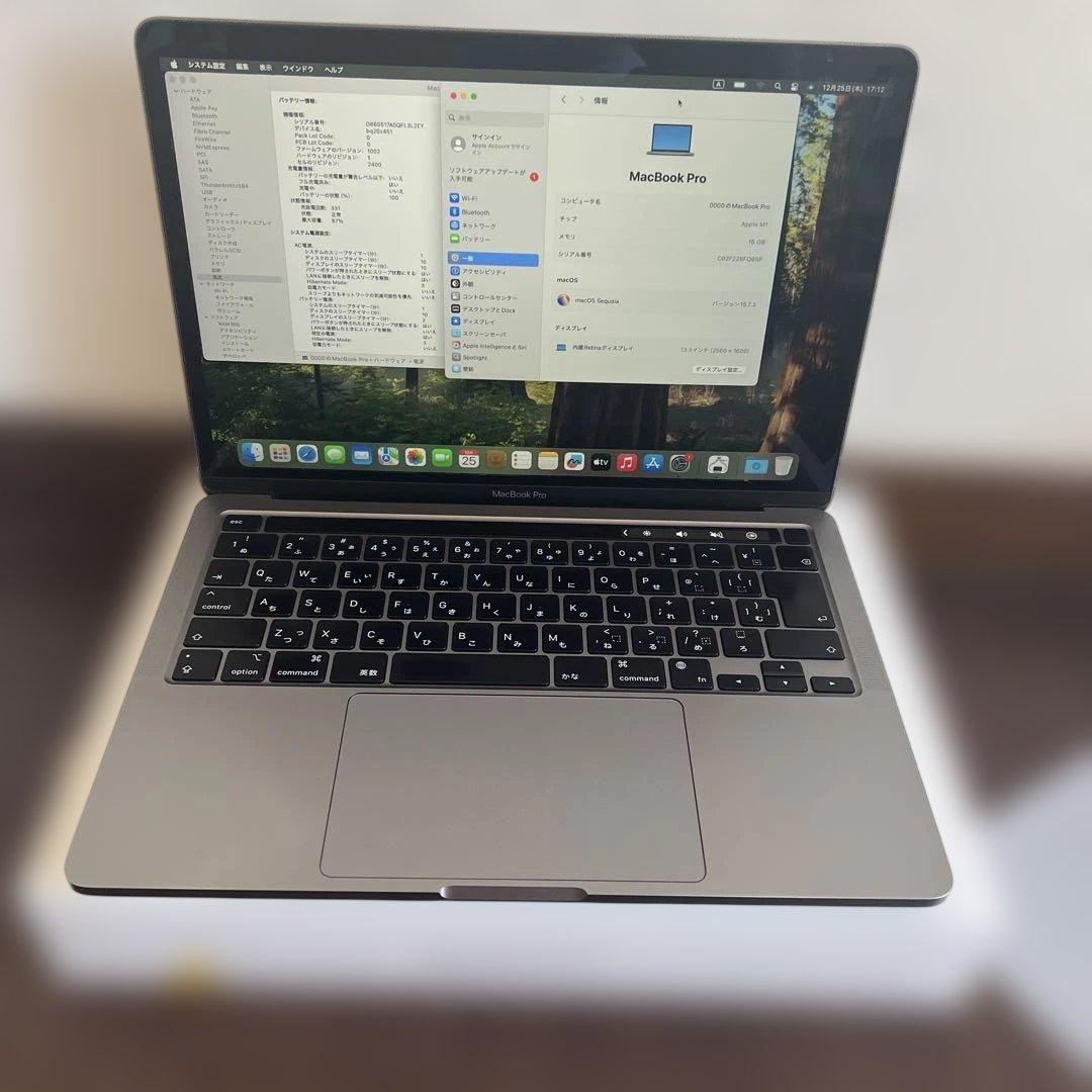 MacBook本体 Apple MacBook Pro M1 16GB 1TB