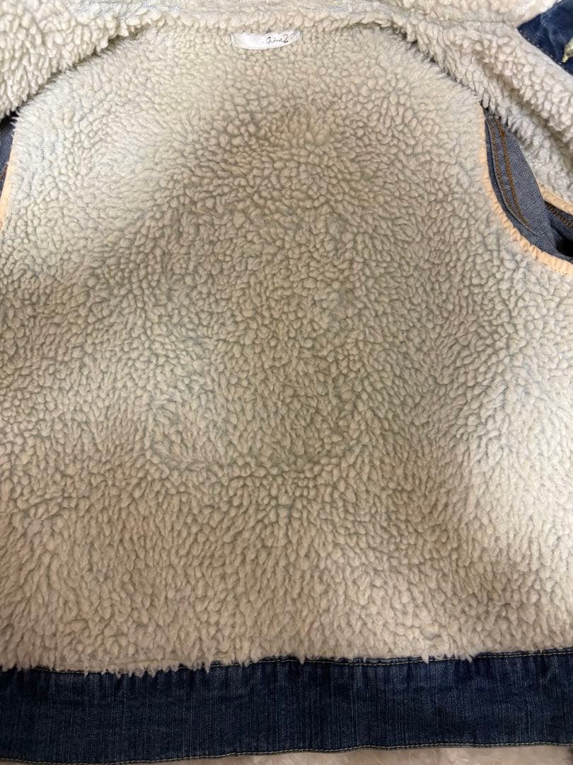 Nina mew × Hello Kitty デニムジャケット ボア付