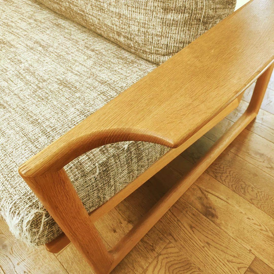 北欧 日進木工 geppo ゲッポ ソファ オーク材 ナラ材 木製ソファー