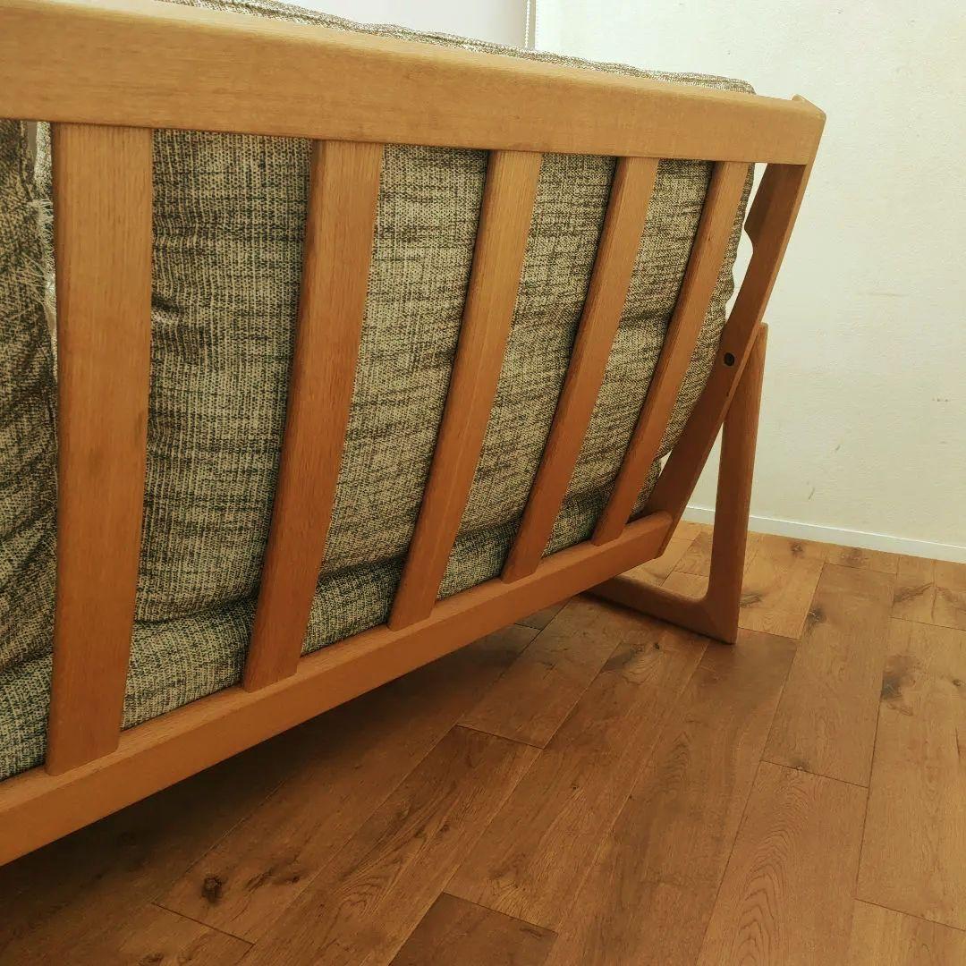 北欧 日進木工 geppo ゲッポ ソファ オーク材 ナラ材 木製ソファー