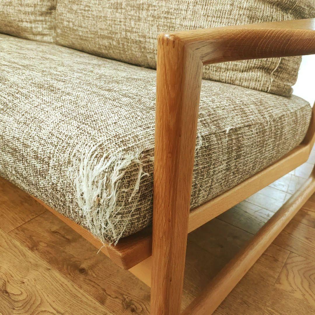 北欧 日進木工 geppo ゲッポ ソファ オーク材 ナラ材 木製ソファー