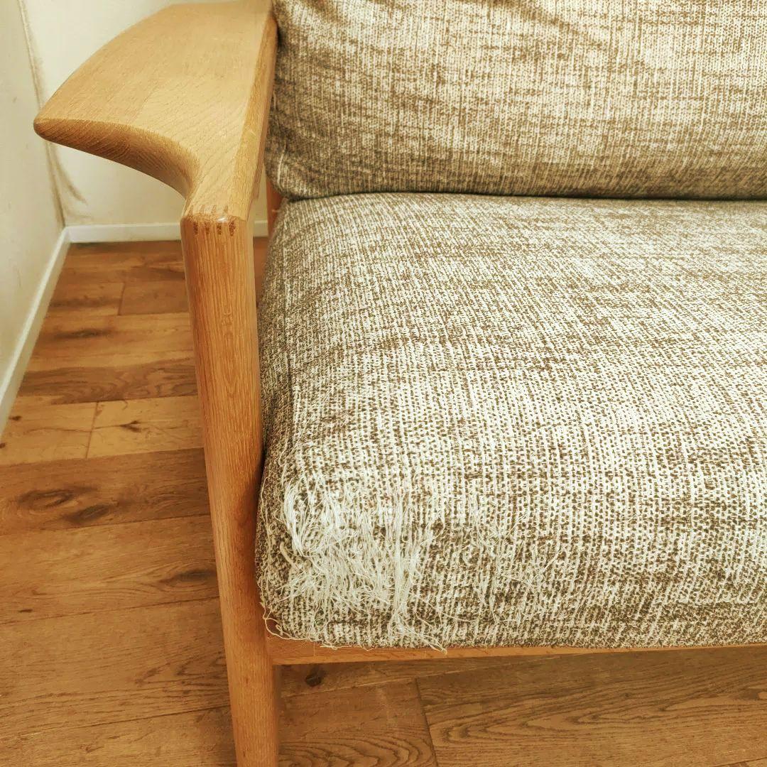 北欧 日進木工 geppo ゲッポ ソファ オーク材 ナラ材 木製ソファー