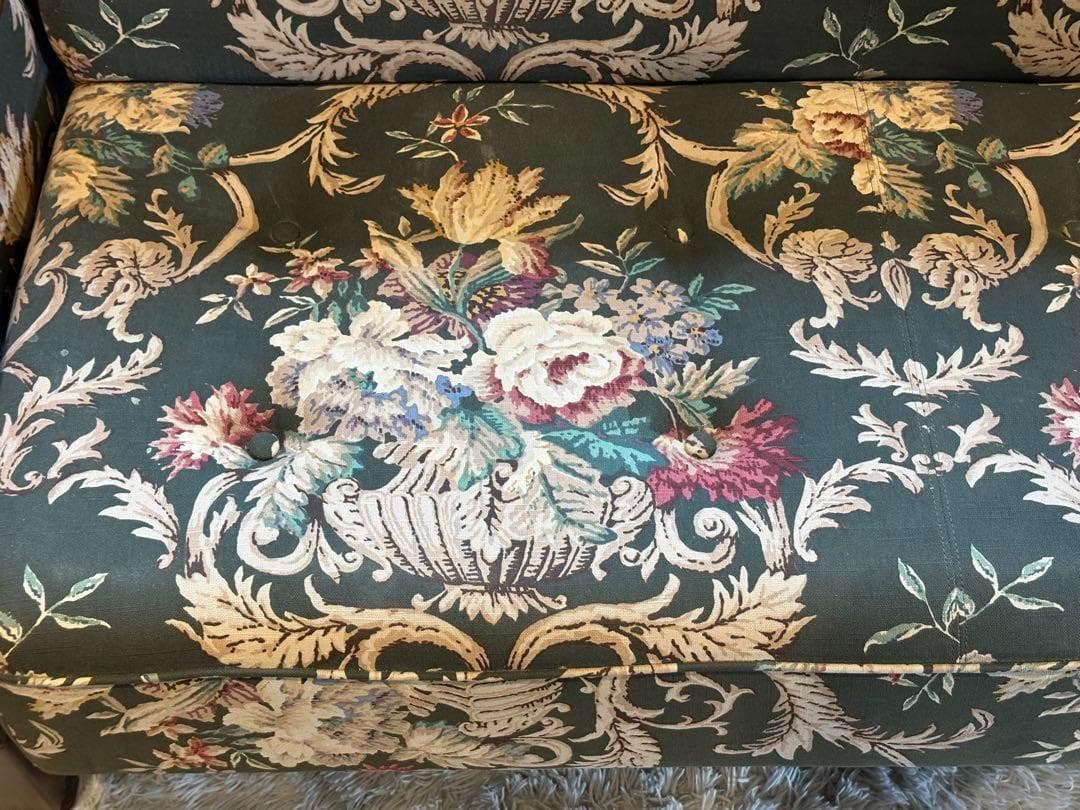 希少　カリモク　コロニアル　ソファベッド　アンティーク　ビンテージ　レトロ　HZ