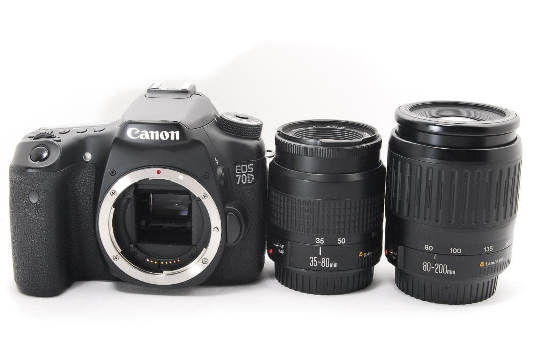 Canon EOS 70D ダブルレンズセットで遠くの撮影も！Wi-Fi機能搭載