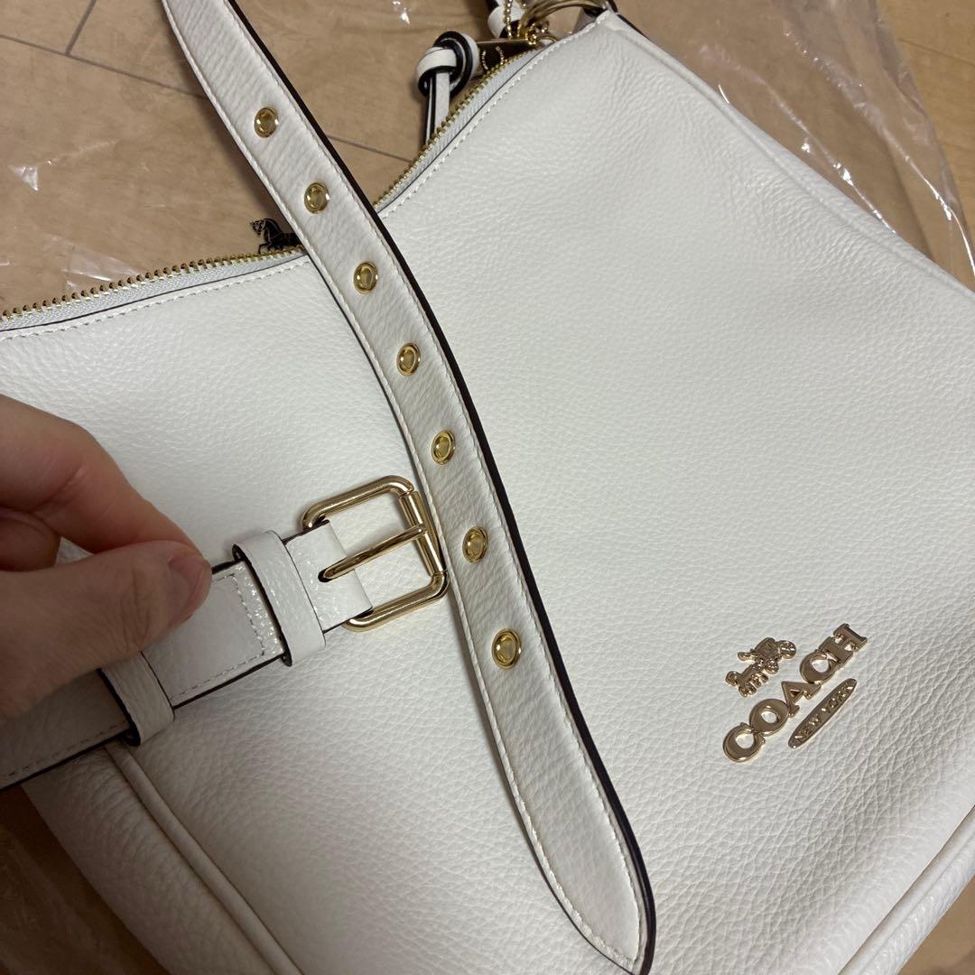 COACH ホワイト ショルダーバッグ