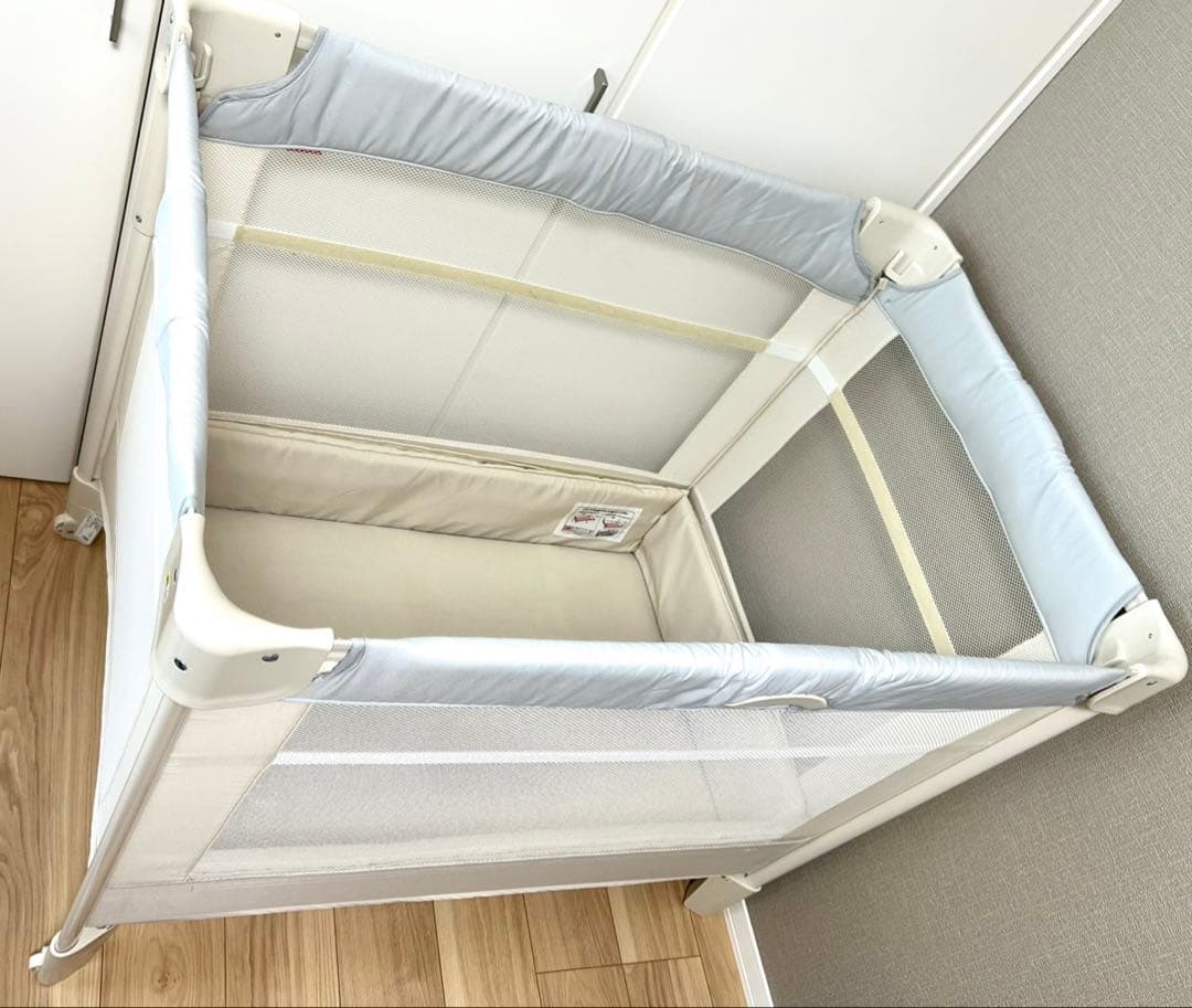 Aprica ココネルエアー AB ホワイトグレー 2156263 ベビーベッド