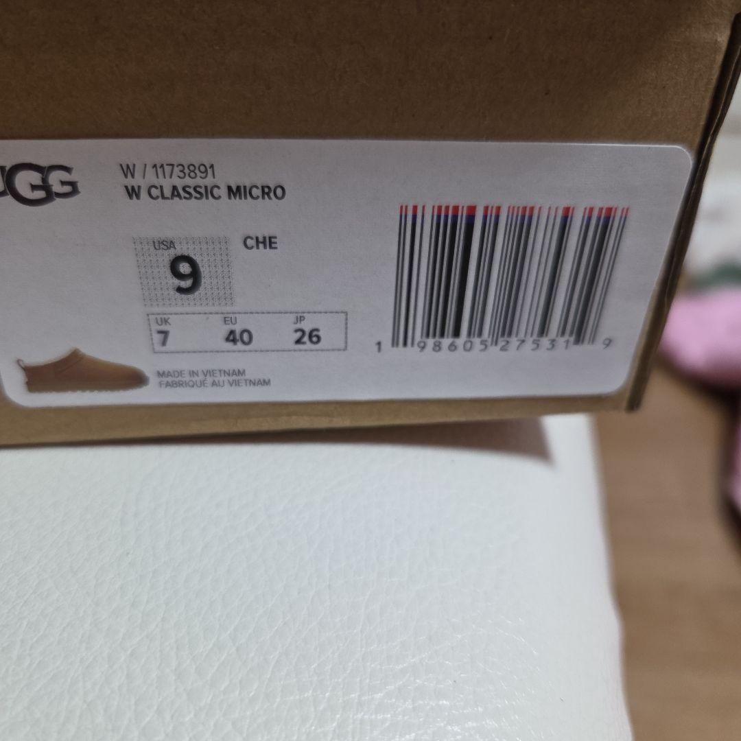 靴 UGG W CLASSIC MICRO 9 CHE