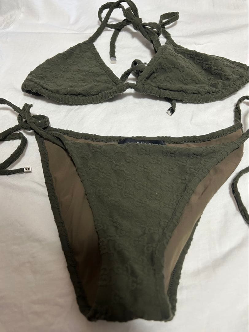GUCCI 水着 ビキニ　カーキ　オリーブ